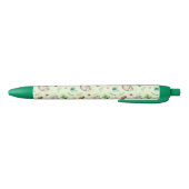 Stylo Noir Motif tropical de paresse de noix de coco (Bas)