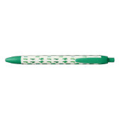 Stylo Noir Motif vert clair de cactus (Dos)