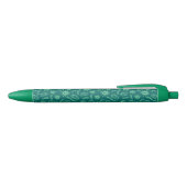 Stylo Noir Motif vert de microbes (Haut)