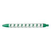 Stylo Noir Motif vert Dinosaur (Devant)