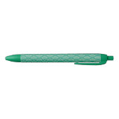 Stylo Noir Motif vert stylisé de feuille (Bas)