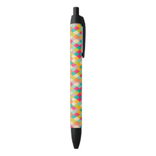 Stylo Noir Motif vintage de harlequin