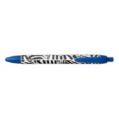 Stylo Noir Motif Zèbre (Dos)