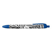 Stylo Noir Motif Zèbre (Haut)