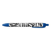 Stylo Noir Motif zèbre (Bas)