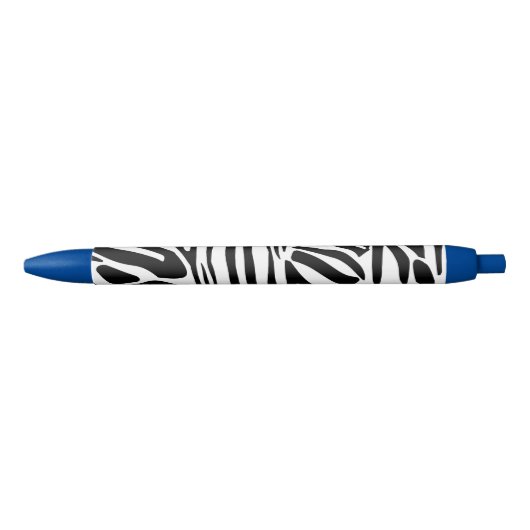 Stylo Noir Motif zèbre (Devant)