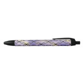 Stylo Noir Motif Zig Zag, violet (Haut)