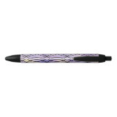 Stylo Noir Motif Zig Zag, violet (Dos)