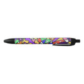 Stylo Noir  Motifs Abstraits  (Bas)