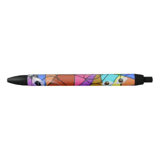 Stylo Noir Motifs géométriques abstraits surréalistes avec de