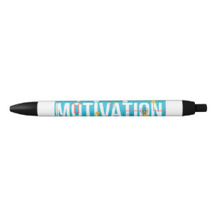 Stylo Noir Motivation – Conception de typographie minimaliste