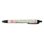 Stylo Noir Mots fitness (Bas)