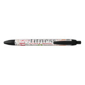 Stylo Noir Mots fitness (Dos)