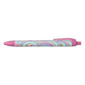 Stylo Noir Multicolor Swirls Pattern (Haut)