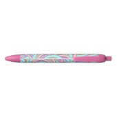 Stylo Noir Multicolor Swirls Pattern (Dos)