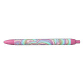 Stylo Noir Multicolor Swirls Pattern (Devant)