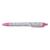 Stylo Noir Multicolor Swirls Pattern (Bas)