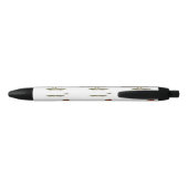 Stylo Noir Muscovy light chocolate drake (Dos)