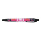 Stylo Noir  Musique de symétrie variable rose abstraite  (Bas)