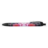 Stylo Noir  Musique de symétrie variable rose abstraite  (Haut)