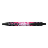 Stylo Noir  Musique de symétrie variable rose abstraite  (Dos)