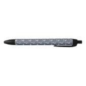 Stylo Noir Mystère question marque énigme puzzle bleu-gris (Bas)