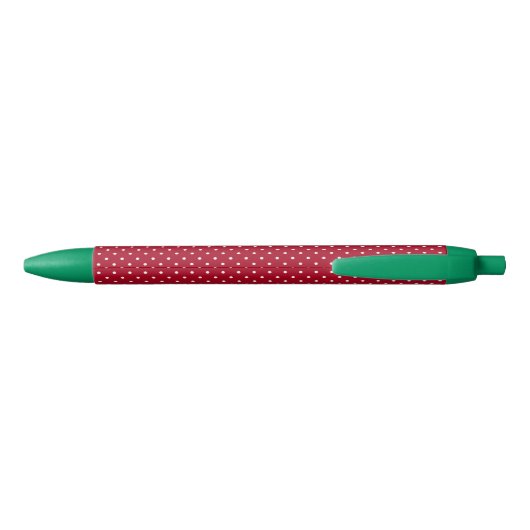 Stylo Noir Name || Holiday Red and White Polka Dots Pattern (Dos)