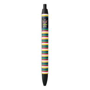 Stylo Noir Namibie Drapeau mignon Patriotique