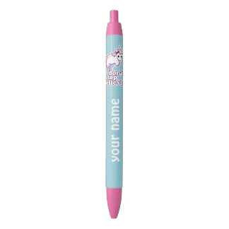 Stylo Noir N'arrêtez pas Believin dans les licornes