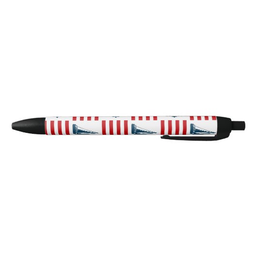 Stylo Noir Nautical design (Bas)