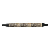 Stylo Noir Navire Vintage et carte (Devant)