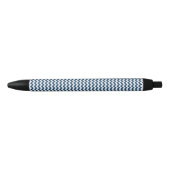 Stylo Noir Navy Zigzag, Navy Chevron, Motif géométrique (Devant)
