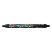 Stylo Noir Neon Camouflage Pattern (Dos)