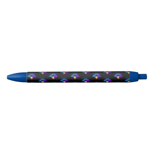 Stylo Noir Neon Firefly sur noir (Devant)