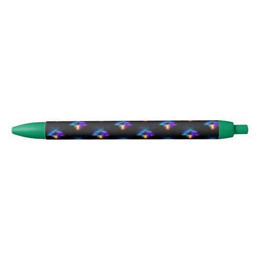 Stylo Noir Neon Firefly sur noir (Devant)