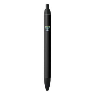 Stylo Noir Neon Menorah