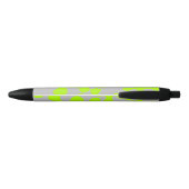 Stylo Noir néon vert citron gris fun (Dos)