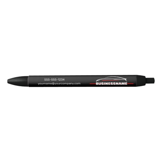 Stylo Noir Nettoyage professionnel automobile Red & Black pou (Devant)