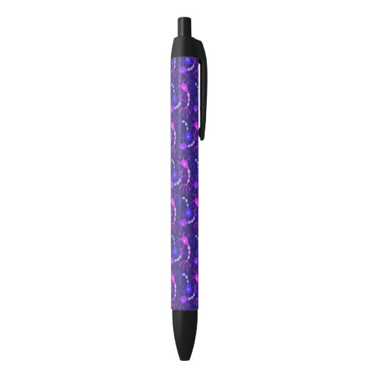 Stylo Noir Neurones connectés Neon Purple (Bas (Vertical))