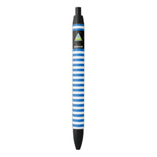 Stylo Noir Nicaragua Drapeau mignon Patriotique