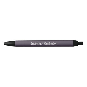 Stylo Noir Nid d'abeille Violet Uni 4 Personnalisé