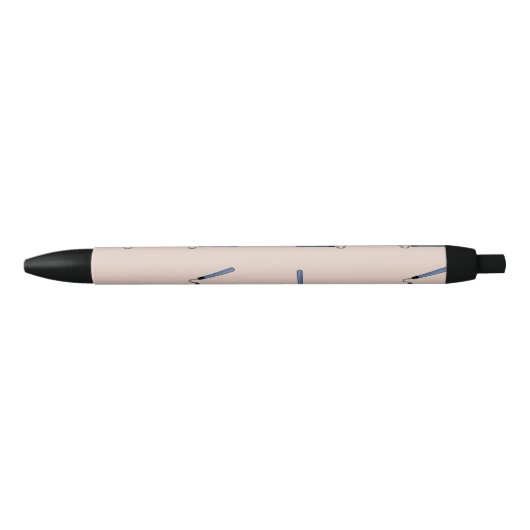 Stylo Noir Ninja nunchaku (Devant)