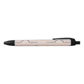 Stylo Noir Ninja nunchaku (Haut)