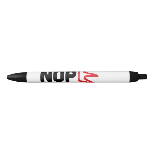 Stylo Noir No Kings / NOPE Pen (Devant)