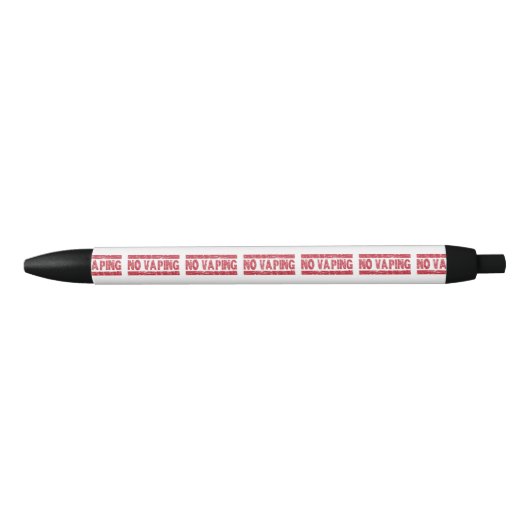 Stylo Noir No Vaping Red Ink Stamp (Devant)