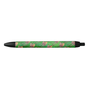 Stylo Noir Noël au chameau sur le gazon