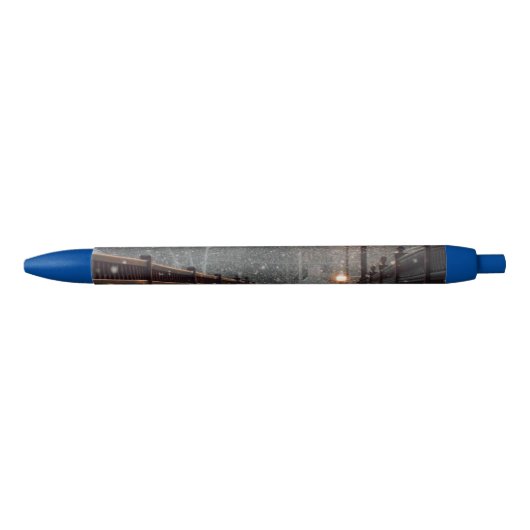 Stylo Noir noël d'hiver 86 (Devant)
