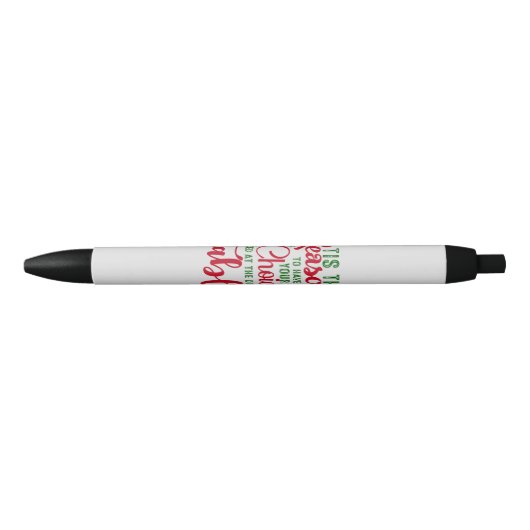 Stylo Noir Noël saison de design de choix (Devant)