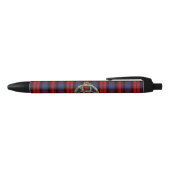 Stylo Noir Noeud de trinité et tartan celtiques de MacLachlan (Haut)