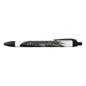 Stylo Noir Noir Blush Gold Aquarelle Calligraphie (Haut)
